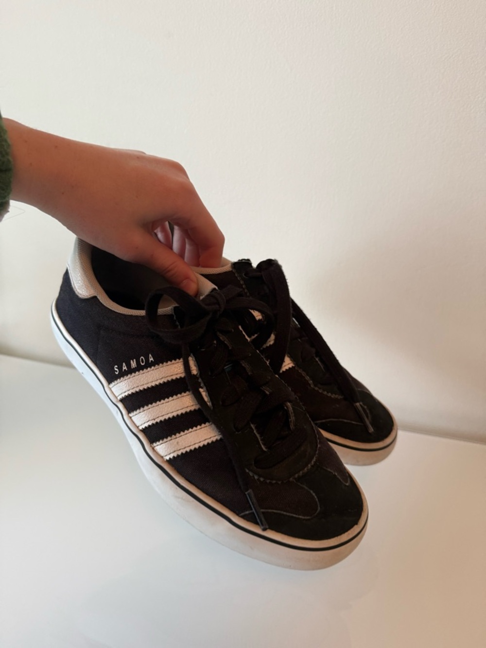 Adidas Samoa Black & White Sneakers